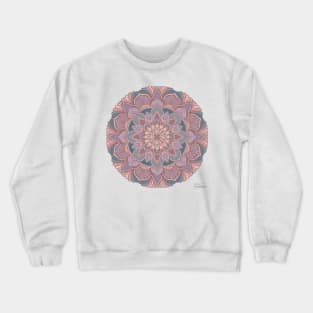 Blossom Dreams Purple & Green Mandala Crewneck Sweatshirt